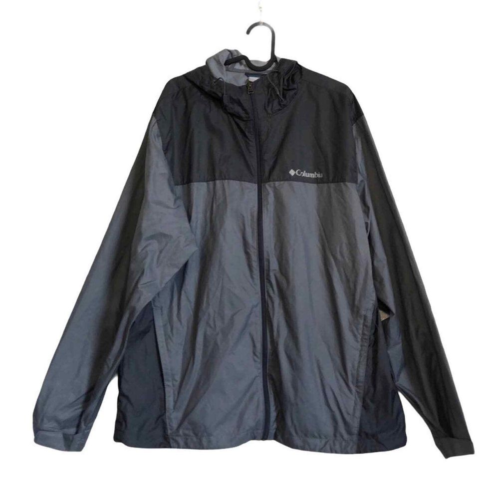 Columbia‎ gray zip up windbreaker Jacket Men's Size L Large